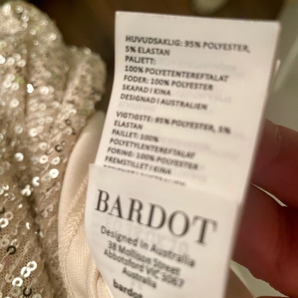 Barton ❤️ Sequins Belissa A-Line Wrap Mini Dress - Picture 11 of 12